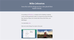 Desktop Screenshot of mikejohnstn.com