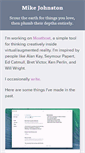Mobile Screenshot of mikejohnstn.com