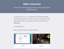 Tablet Screenshot of mikejohnstn.com